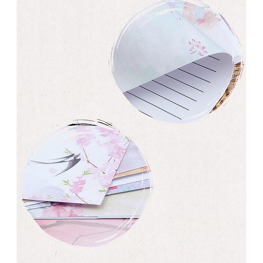 国産品 便箋 便せん レター用紙 レターペーパー メモ用紙 メモ 文房具 紙 イラスト カラー 風景 上品 大人っぽい 可愛い かわいい おしゃれ 花 Shipsctc Org