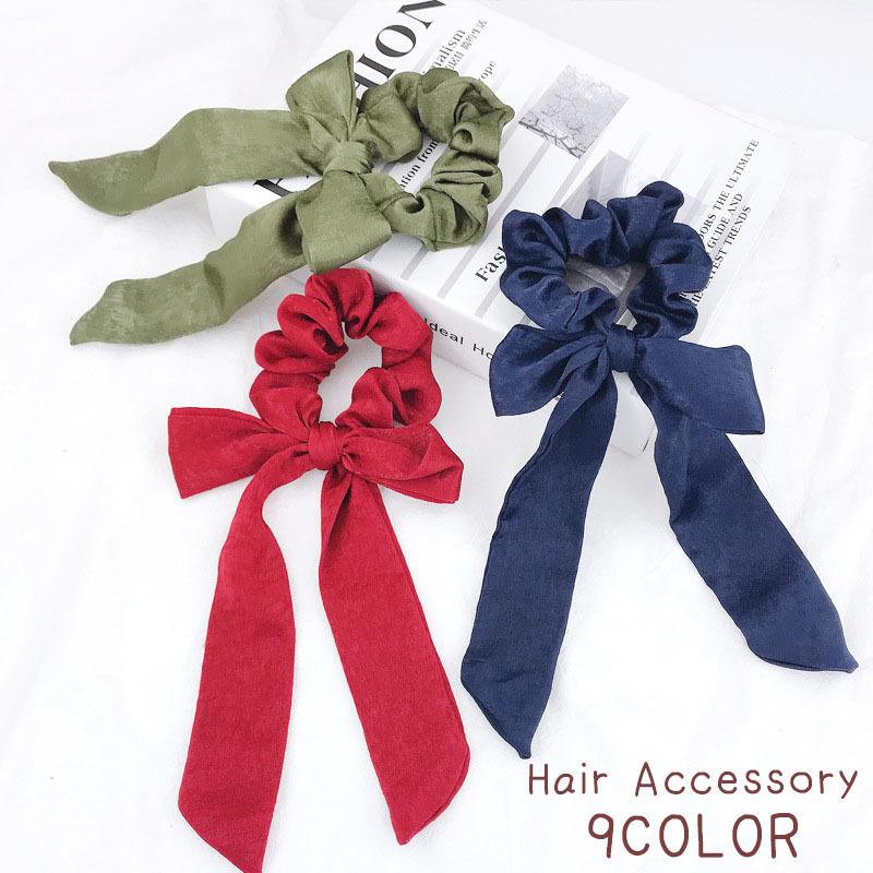 シュシュ レディース キッズ ガールズ ヘアアクセサリー ヘアゴム 髪飾り まとめ髪 ヘアアレンジ リボン 無地 シンプル おしゃれ かわいい カジュ 生まれのブランドで