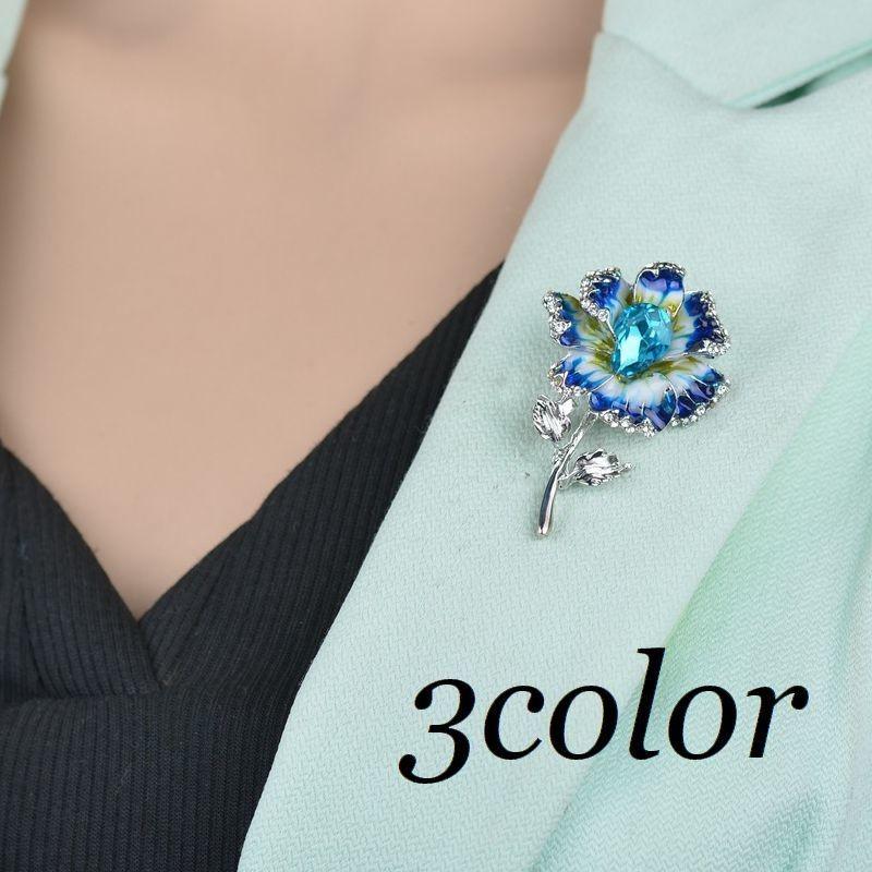 ブローチ アクセサリー ビジュー ファッション小物 レディース 女性 アンティーク風 おしゃれ 花 フラワー カラフル きれい ラインストーン ギフト Zak おとりよせ Com 通販 Yahoo ショッピング