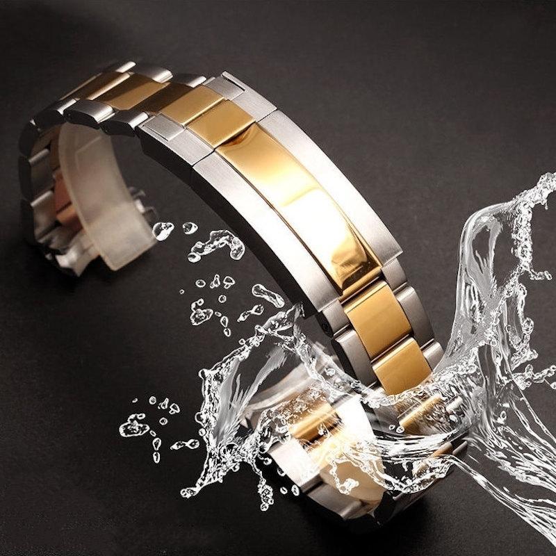 腕時計ベルト ウォッチベルト 交換ベルト 男女兼用 ユニセックス レディース メンズ ステンレスベルト 長さ調節可能 防水 交換用 部品 メンテナンス Zak おとりよせ Com 通販 Yahoo ショッピング