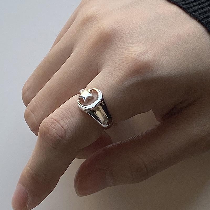 指輪 リング レディース アクセサリー オープンリング シルバー925 月 星 スター おしゃれ かわいい ギフト プレゼント 大人 Zak おとりよせ Com 通販 Yahoo ショッピング