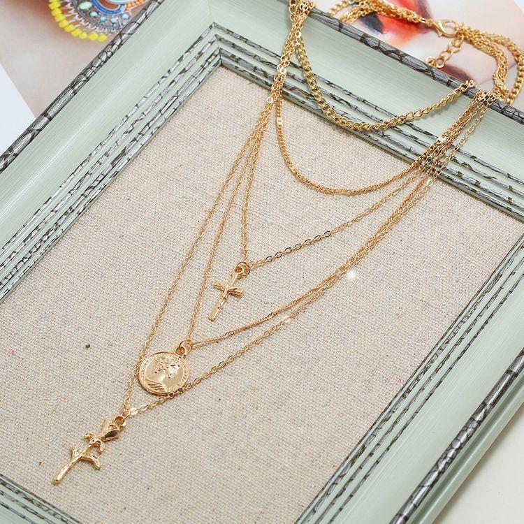 多重デザインネックレス ネックレス アクセサリー レディース 多重 5重 多重デザインネックレス ネックレス アクセサリー レディース 多重 5重