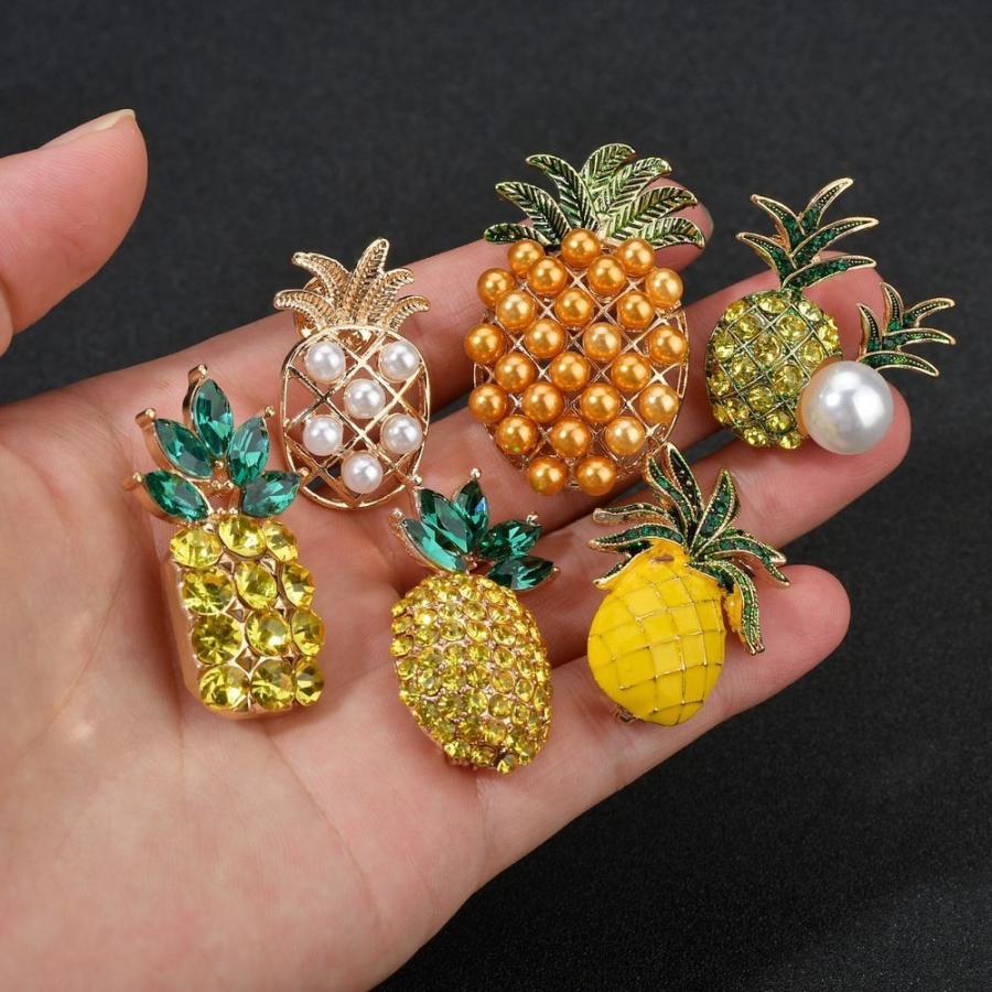 ブローチ アクセサリー レディース キラキラ パイナップル 果物 フルーツ 可愛い おしゃれ 大人女子 上品 エレガント ギフト プレゼント Zak 854 おとりよせ Com 通販 Yahoo ショッピング