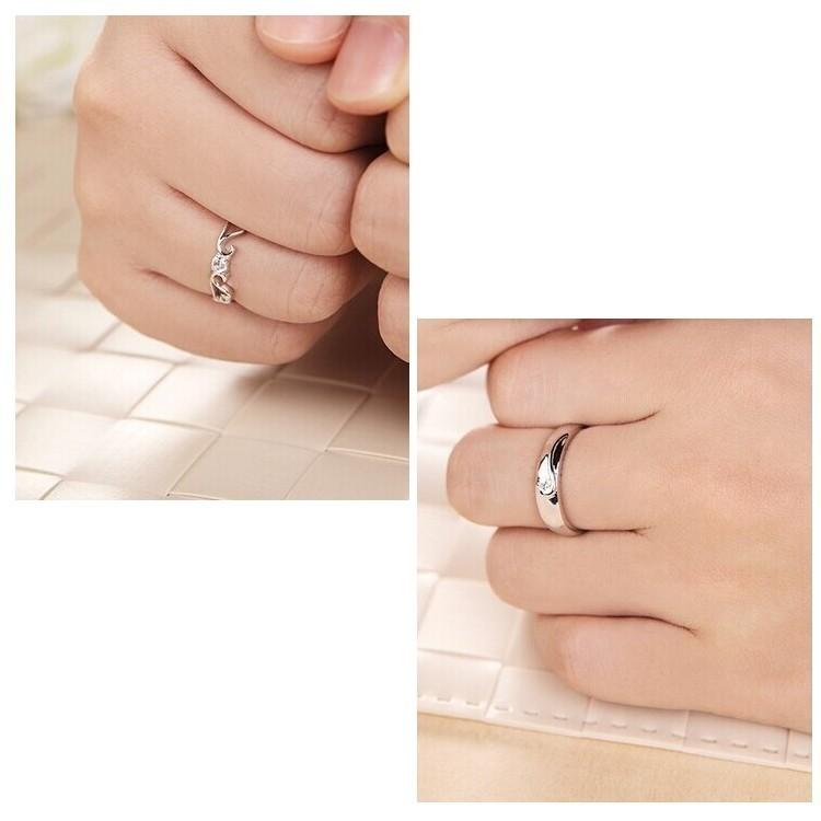 指輪 ペアリング オープンリング レディース メンズ リンクコーデ お揃い ファッション小物 ラインストーン 翼 フェザー おしゃれ カップル 夫婦 Zak おとりよせ Com 通販 Yahoo ショッピング