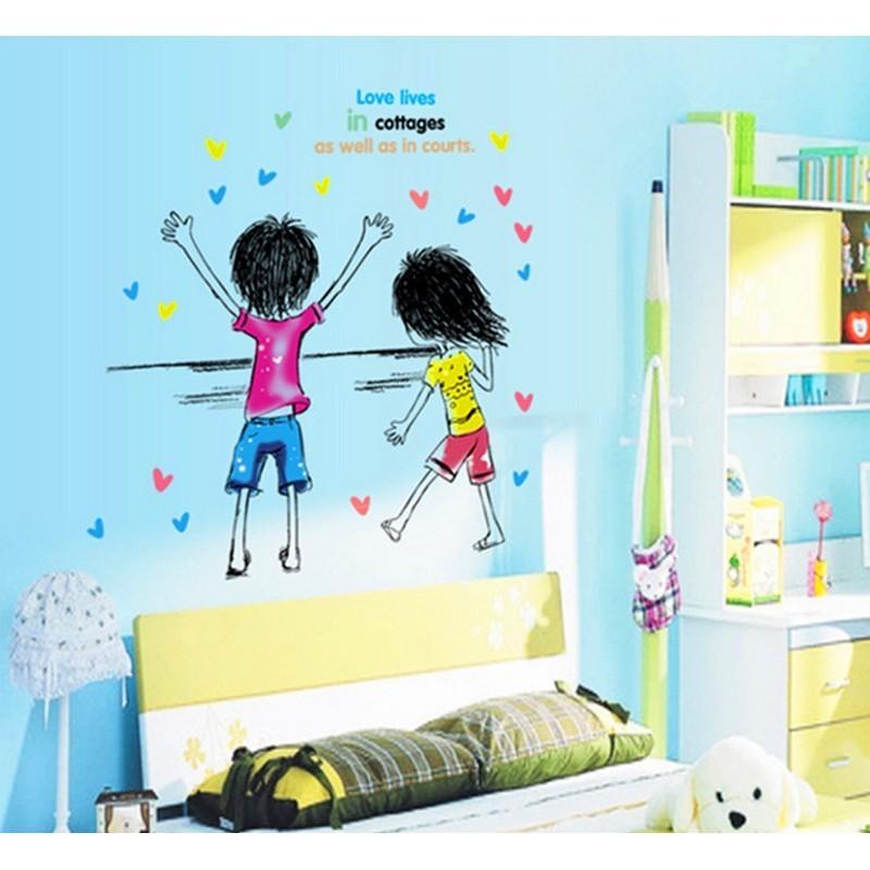 ウォールステッカー 壁紙シール 手書きイラストタッチ 子供 男の子 女の子 英字 ロゴ 後ろ姿 バックスタイル ルームデコレーション ウォールデコレー Zak おとりよせ Com 通販 Yahoo ショッピング