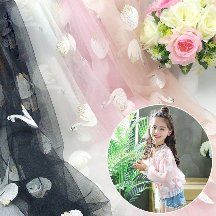 生地 刺繍生地 レース生地 生地 布 白鳥 刺繍 ドレス ワンピース 子供服 スカート 手芸 ハンドメイド 結婚式 カーテン レース Zak おとりよせ Com 通販 Yahoo ショッピング