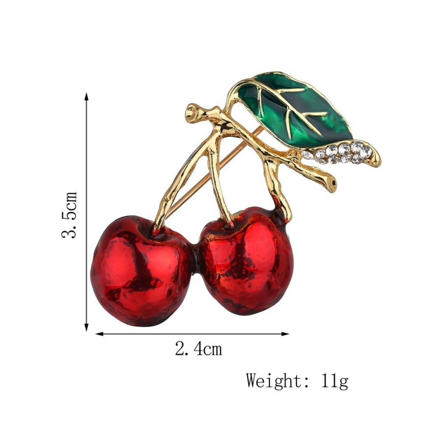 ブローチ レディース 女性 アクセサリー かわいい キュート おしゃれ さくらんぼ チェリー ギフト プレゼント 贈り物 果物 フルーツ ファッション Zak おとりよせ Com 通販 Yahoo ショッピング