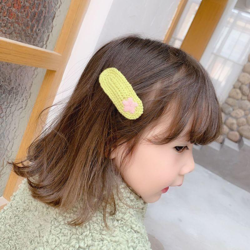 パッチン留め ヘアクリップ ヘアピン 髪留め キッズ 子供用 ヘアアクセサリー 髪飾り ニット 編み物風 お花 フラワー 刺繍 キュート かわいい 可 Zak おとりよせ Com 通販 Yahoo ショッピング
