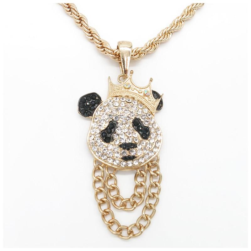 ネックレス ペンダント メンズアクセサリー パンダ クリスタル風 ラインストーン ヒップホップ ストリート系 ロング 長め かっこいい おしゃれ ワイ Zak おとりよせ Com 通販 Yahoo ショッピング
