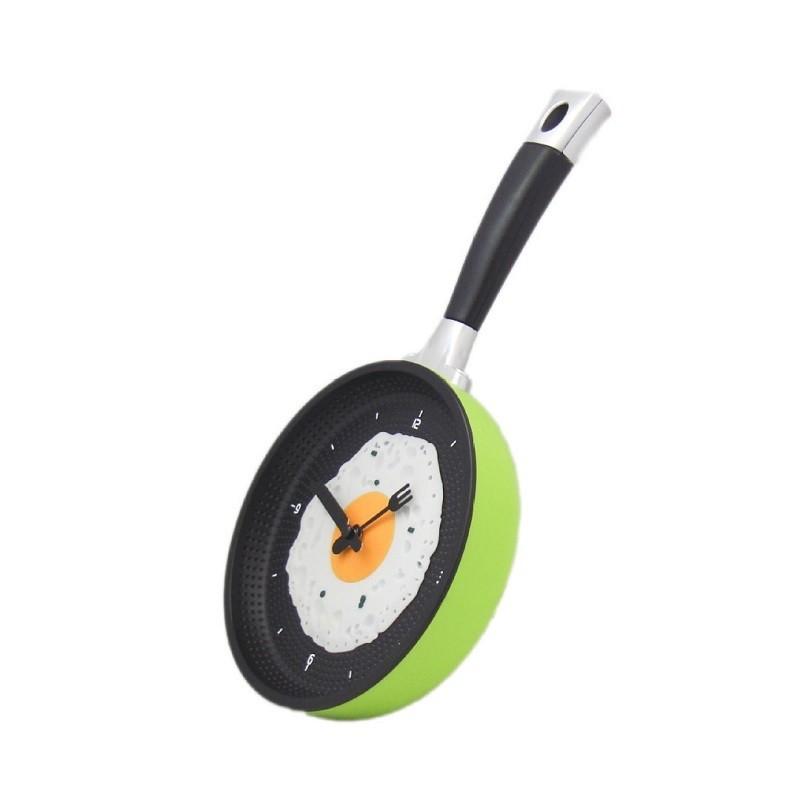 壁掛け時計 おしゃれ フライパン 目玉焼き ウォールクロック かわいい おもしろ キッチン カフェ 全6色 Zak おとりよせ Com 通販 Yahoo ショッピング