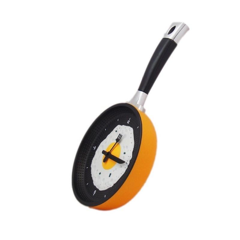 壁掛け時計 おしゃれ フライパン 目玉焼き ウォールクロック かわいい おもしろ キッチン カフェ 全6色 Zak おとりよせ Com 通販 Yahoo ショッピング