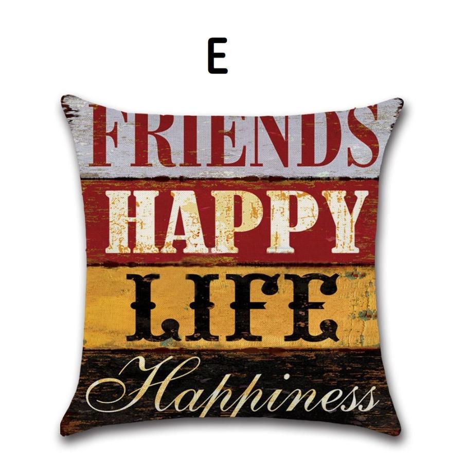 クッションカバー 抱き枕カバー 単品 カバーのみ 正方形 スクエア 角型 45 ジッパー開閉 筆記体 おすすめ 手書き風 愛情 英語 ファスナー Lo 愛