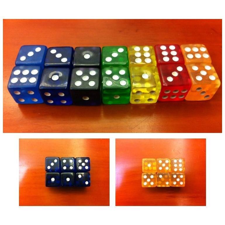 サイコロ ダイス さいころ ６面 ドットダイス クリア 半透明 １６mm １６ミリ 立方体 四角形 真四角 ボードゲーム テーブルボードゲーム 双六 Zak おとりよせ Com 通販 Yahoo ショッピング