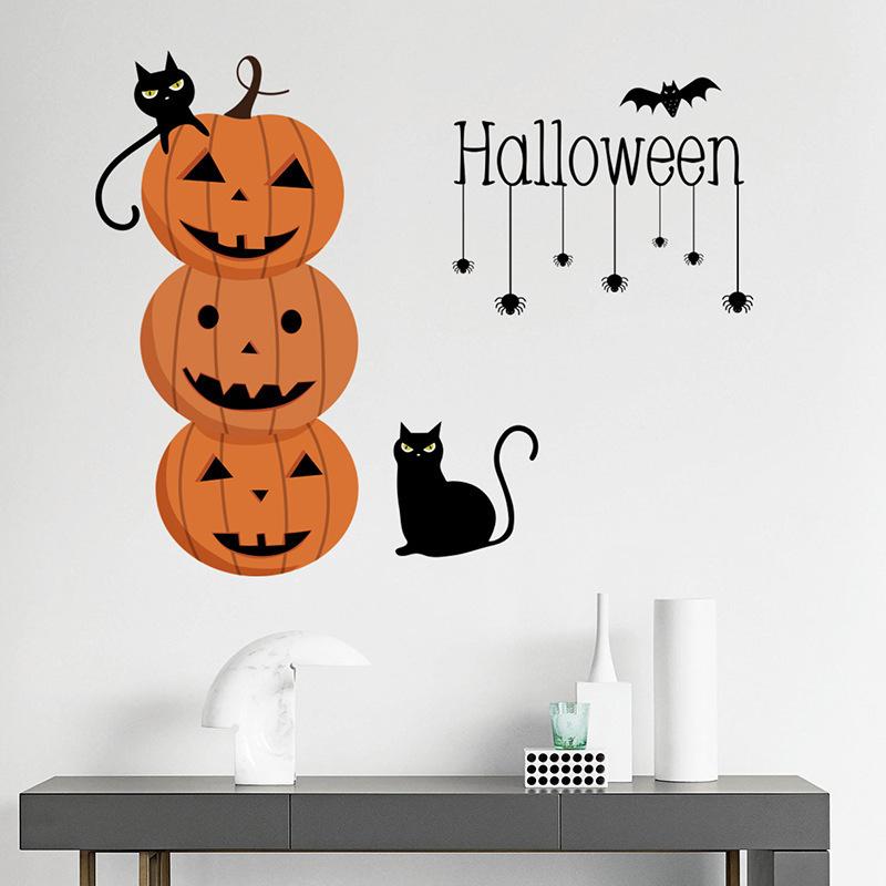 ウォールステッカー ハロウィン クモ かぼちゃ コウモリ 黒猫 Halloween 子供部屋 ドア 壁 窓 シール 部屋飾り 店内飾り Diy 可愛い Zak おとりよせ Com 通販 Yahoo ショッピング