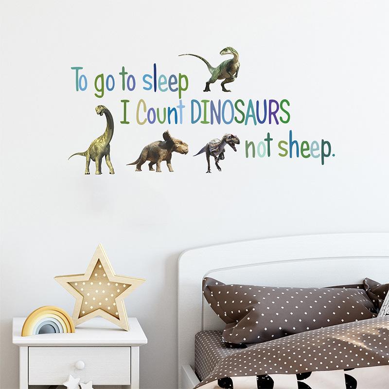 ウォールステッカー 転写シール インテリアシール ステッカー リメイク Diy 恐竜 英語文字 男の子 子供部屋 キッズルーム ドア 雑貨 Zak おとりよせ Com 通販 Yahoo ショッピング