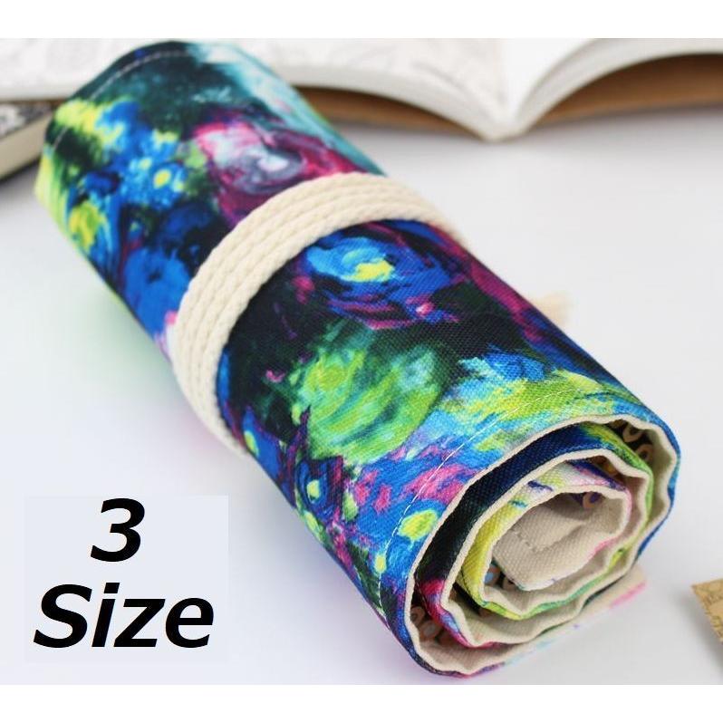 ペンケース ロールタイプ 筆箱 筆入れ 筆巻き 布製 紐タイプ 文房具 カラフル 大容量 おしゃれ 綺麗 Zak おとりよせ Com 通販 Yahoo ショッピング