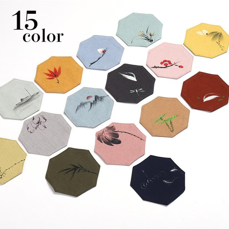 コースター コップ敷 インテリア キッチン用品 断熱 小物 雑貨 麻 六角形 中国風 贈り物 プレゼント 誕生日 パーティー かわいい おしゃれ 上品 Zak おとりよせ Com 通販 Yahoo ショッピング