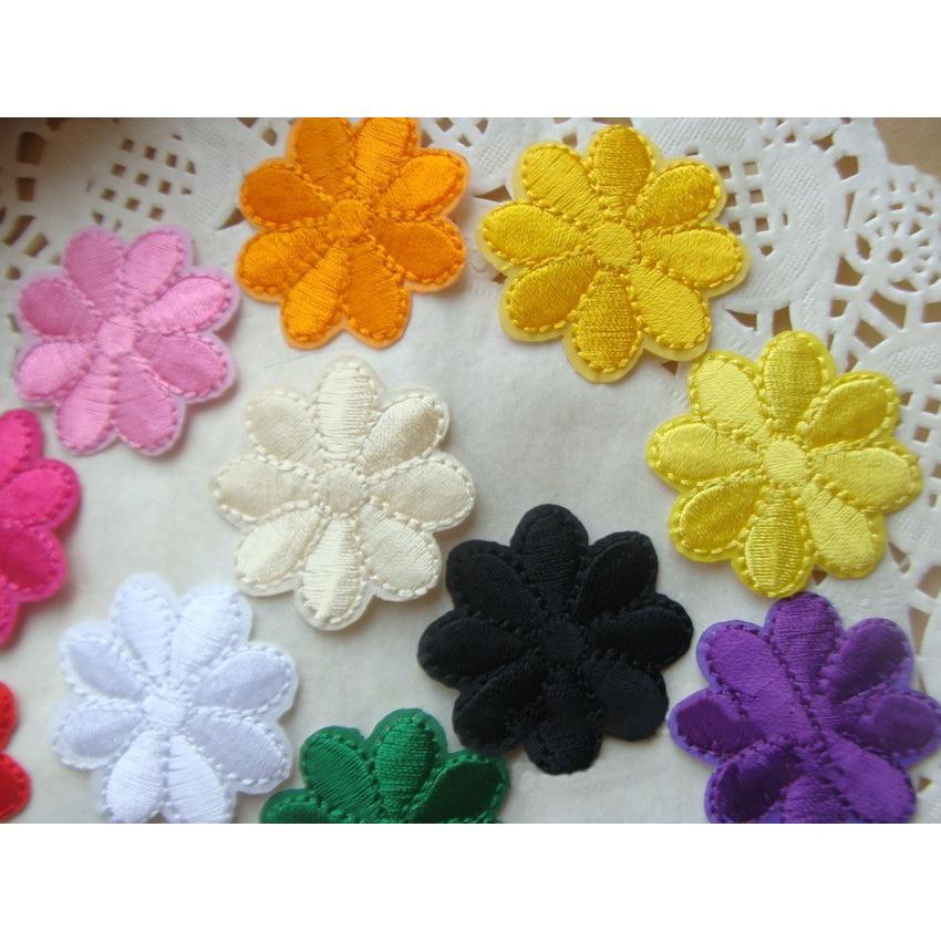 ワッペン 10個セット アップリケ フラワー 花 手芸 刺繍 クラフト Diy 可愛い おしゃれ ピンク レッド ブルー Zak おとりよせ Com 通販 Yahoo ショッピング