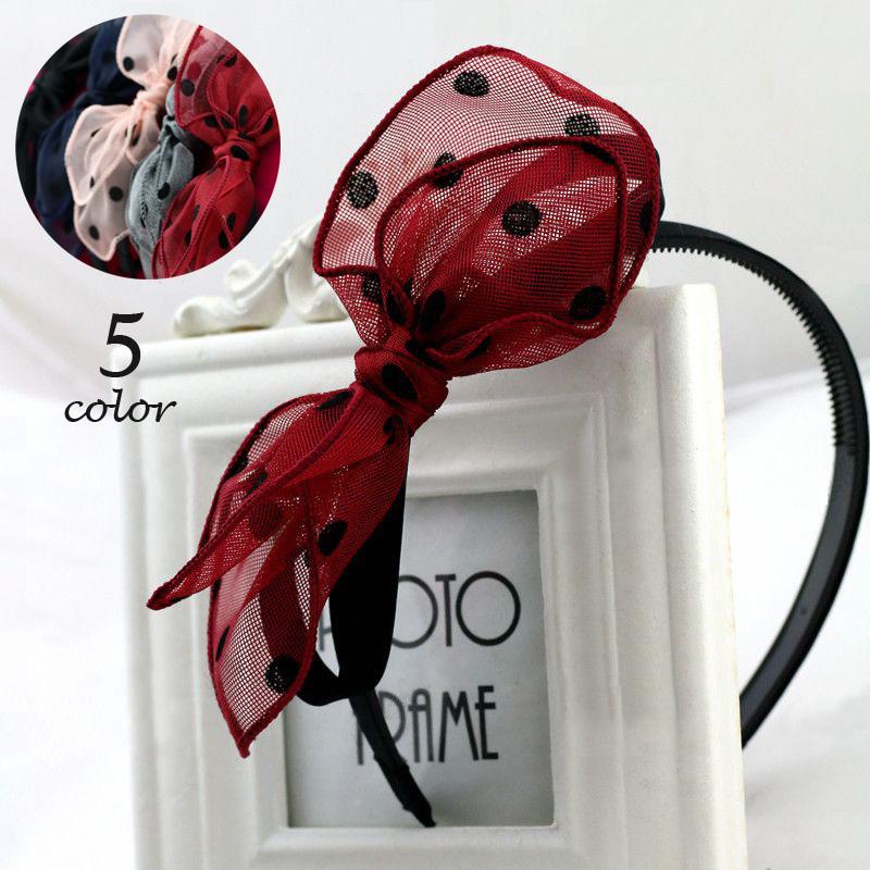 カチューシャ ヘアアクセサリー レディース 女性 女の子 ジュニア キッズ リボン 水玉 ドット 可愛い かわいい おしゃれ ガーリー ヘアアレンジ Zak おとりよせ Com 通販 Yahoo ショッピング