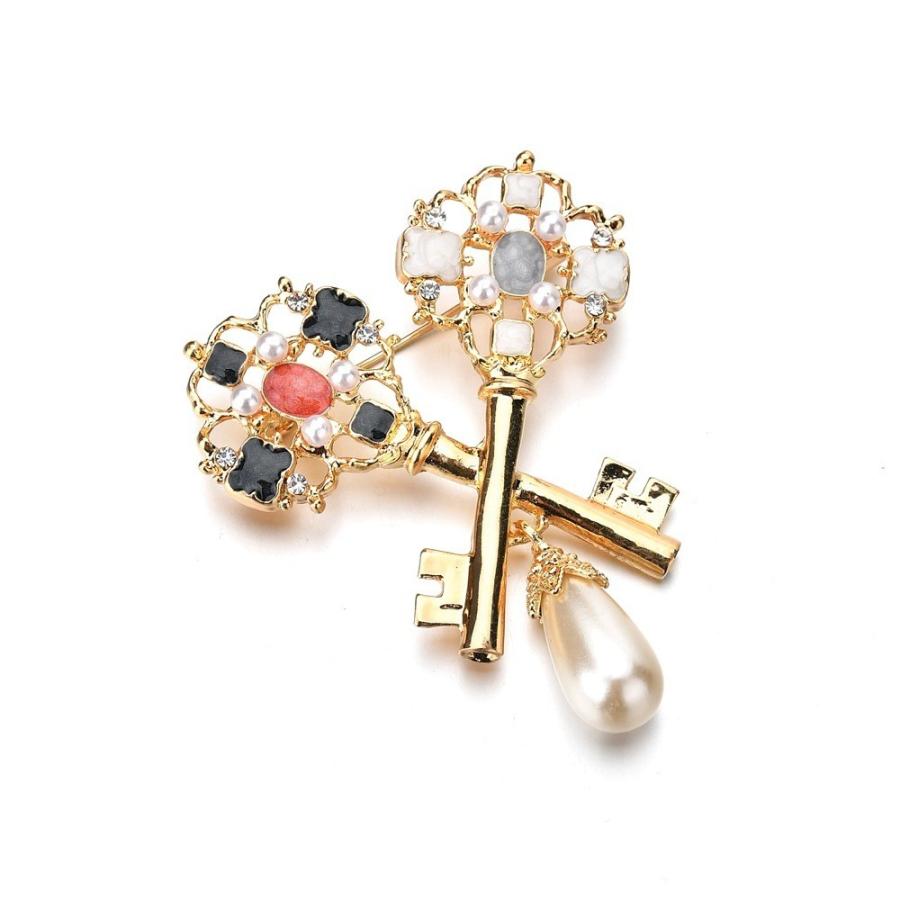 ラペルピン ブローチ レディース アクセサリー 鍵 キー フェイクパール おしゃれ フェミニン かわいい スーツアクセサリー Zak おとりよせ Com 通販 Yahoo ショッピング