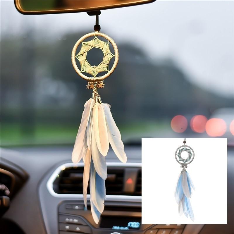 ドリームキャッチャー フェザーペンダント カーアクセサリー 羽毛チャーム オーナメント 車内装飾 手作り クラフト ハンドメイド 飾り プレゼント ギ Zak おとりよせ Com 通販 Yahoo ショッピング