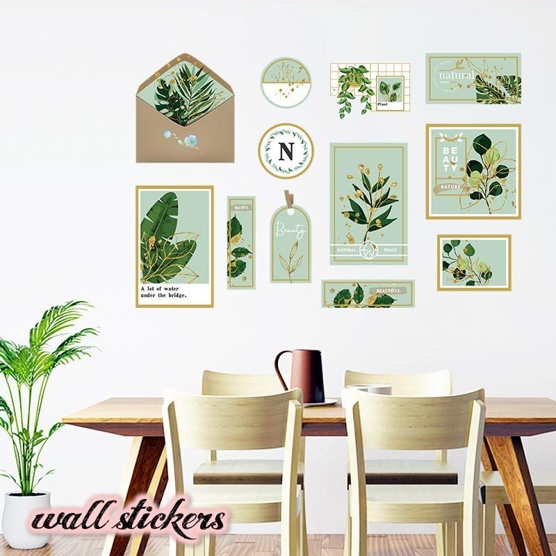 ウォールステッカー シール式 壁用 壁紙シール グリーン 植物 ナチュラル おしゃれ ウォールシール Diy リビング ダイニング 階段 壁デコレーシ Zak おとりよせ Com 通販 Yahoo ショッピング