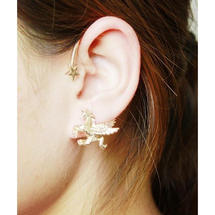 ピアス 耳掛け 片耳 レディース ファッション小物 装飾品 アクセサリー 大人 女性 オシャレ 贈りもの プレゼント 馬 星 Zak おとりよせ Com 通販 Yahoo ショッピング