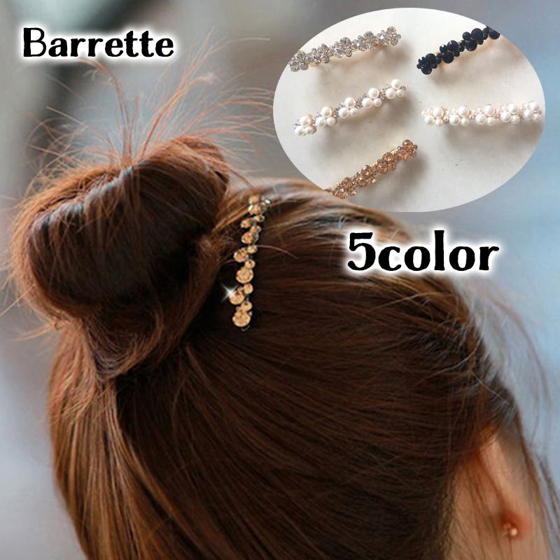 バレッタ ヘアアクセサリー レディース フェイクパール ラインストーン キラキラ 大人上品 おしゃれ かわいい まとめ髪 髪留め 髪飾り ギフト プレ Zak 964 おとりよせ Com 通販 Yahoo ショッピング