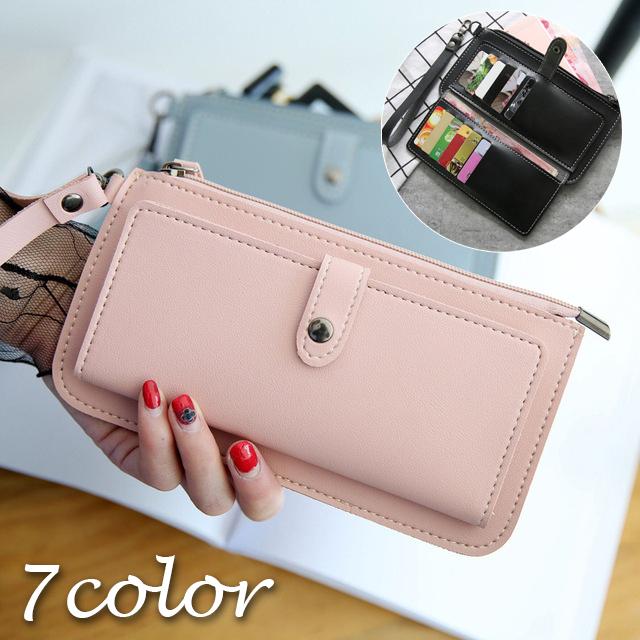 格安人気-長財布 レディース •ストラップ付 クラッチバッグ お財布