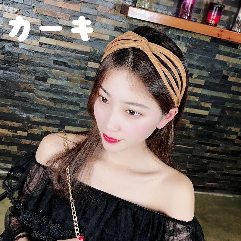 カチューシャ ヘアバンド レディース 髪飾り ヘアアクセサリー ワイド 広い 幅広 22 新作 カジ おしゃれ へアアレンジ ねじり ひも風 簡単イメチェン 縄風