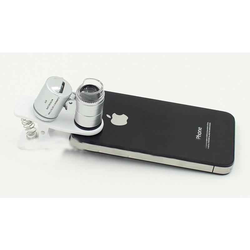 スマホ用マクロスコープ スマートフォン iPhone タブレット 60倍 LEDライト付き 顕微鏡｜mignonlindo｜09