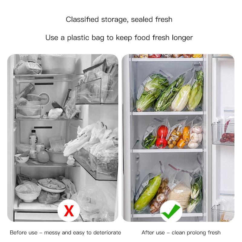 食品保存袋,果物と野菜を冷蔵するための二重腱密閉バッグ,食品分類冷蔵庫｜migona｜03
