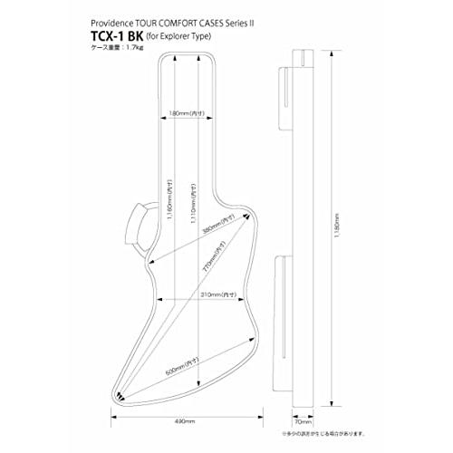Providence プロビデンス ギターケース TCG-1 BK エレキギター用 | www