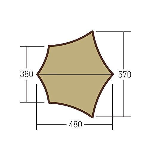 ogawa(オガワ) アウトドア キャンプ タープ システムタープヘキサDX ダークブラウン 3331 ogawa(オガワ) アウトドア キャンプ タープ システムタープヘキサDX ダークブラウン 3331