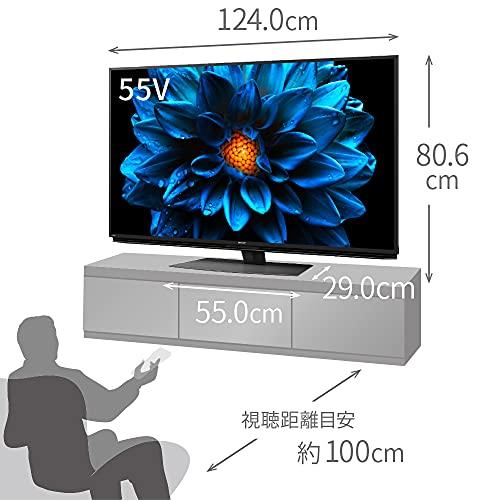 ✨美品✨ シャープ 55V型 4K 液晶 テレビ AQUOS 4T-C55DN1 N-Blackパネル 倍速液晶 Android TV (2021年モデル) 【SK2366898564】(84571円)