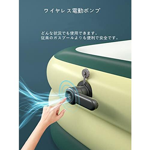 Shilanmei プール ビニールプール 大型 家庭用 自動膨張 エアープール プール スイミングプール 折り畳み式 子供? プール 長さ1 長さ2 長さ3