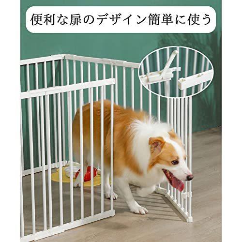 ペットサークル 犬用 中型犬 大型 門構え 折りたたみ ペット メッシュ サークル ケージ ゲージ ペット用サークル 猫 犬 小動物 屋外 室内用 DIY組立