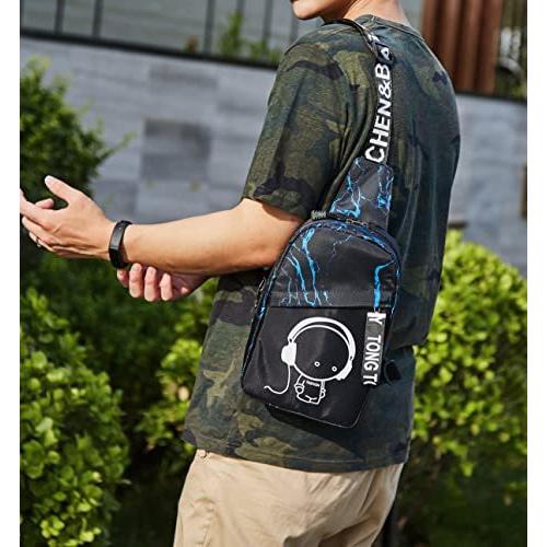 New ボディバッグ ショルダーバッグ メンズ 斜めがけ ショルダーバッグ メンズ 大容量 防水 おしゃれ軽量 Ipad収納可能 ワンショルダーバッグ ブルー 激安特価
