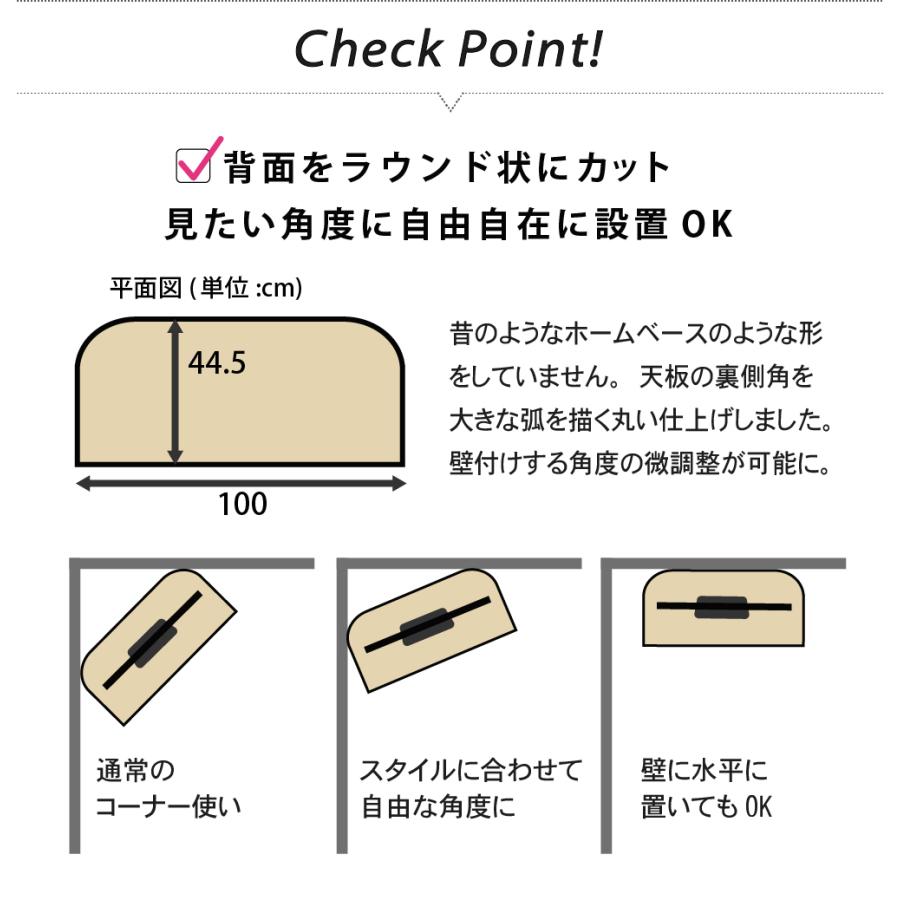 角度を自由におけるテレビ台 角度を自由自在に調整できるコーナーテレビ台（テレビ台/テレビボード