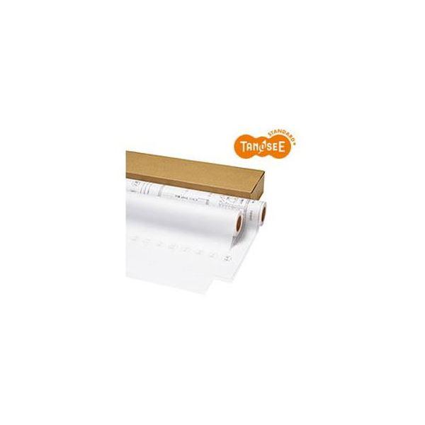 (まとめ）TANOSEE インクジェットプロッタ用トレペ A1ロール 594mm×50m 1箱(2本)【×3セット】
