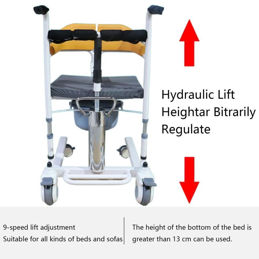 ネット通販激安 多機能車椅子 4 In 1 油圧リフトシフトチェア障害者高齢者介護ウォーカー便器椅子バスチェア