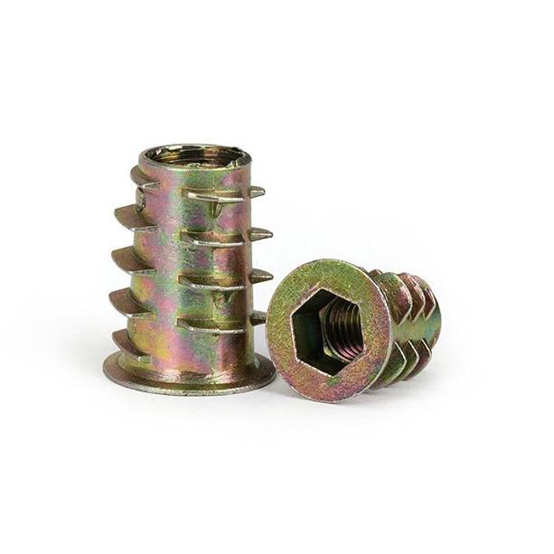 鬼目ナット オニメナット 埋め込みナット 六角穴付きボルト  ねじ込みタイプ  インサートナット M10*25木工DIY |  | 01