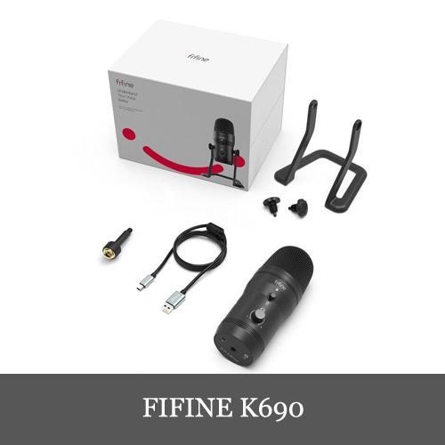 fifine k690 USBコンデンサーマイク➕ALZ-M3マイクアームセット FIFINE K690 USBマイク コンデンサーマイク ステレオ