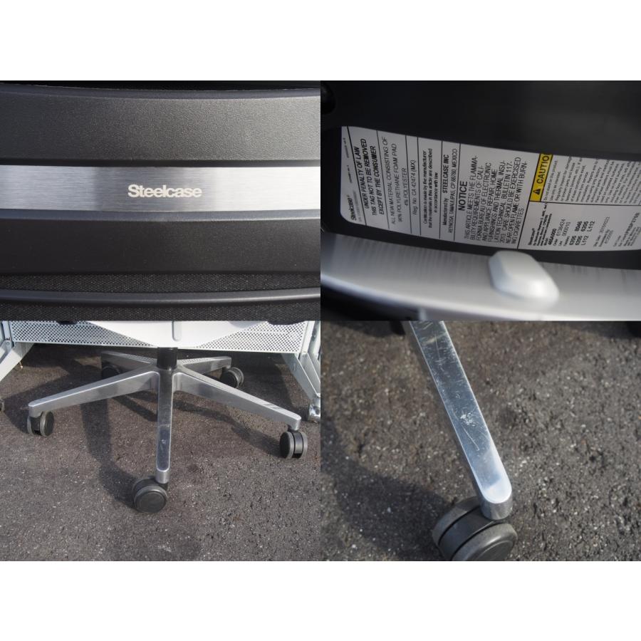 ★Steelcase／スチールケース★THINK2／シンクチェア★レザー ☆ 程度良好 スチールケース Think2チェア シンク2チェア 革張り 黒