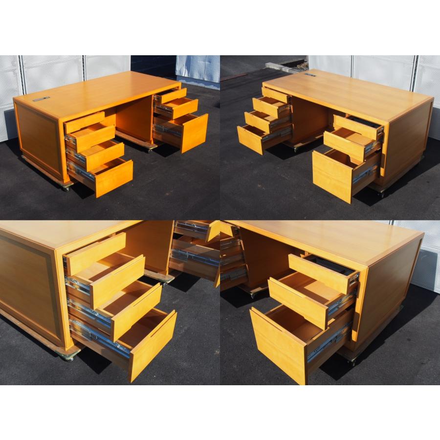 ビンテージ エグゼクティブ ￼プレジデント 天童木工 役員机 木製デスク