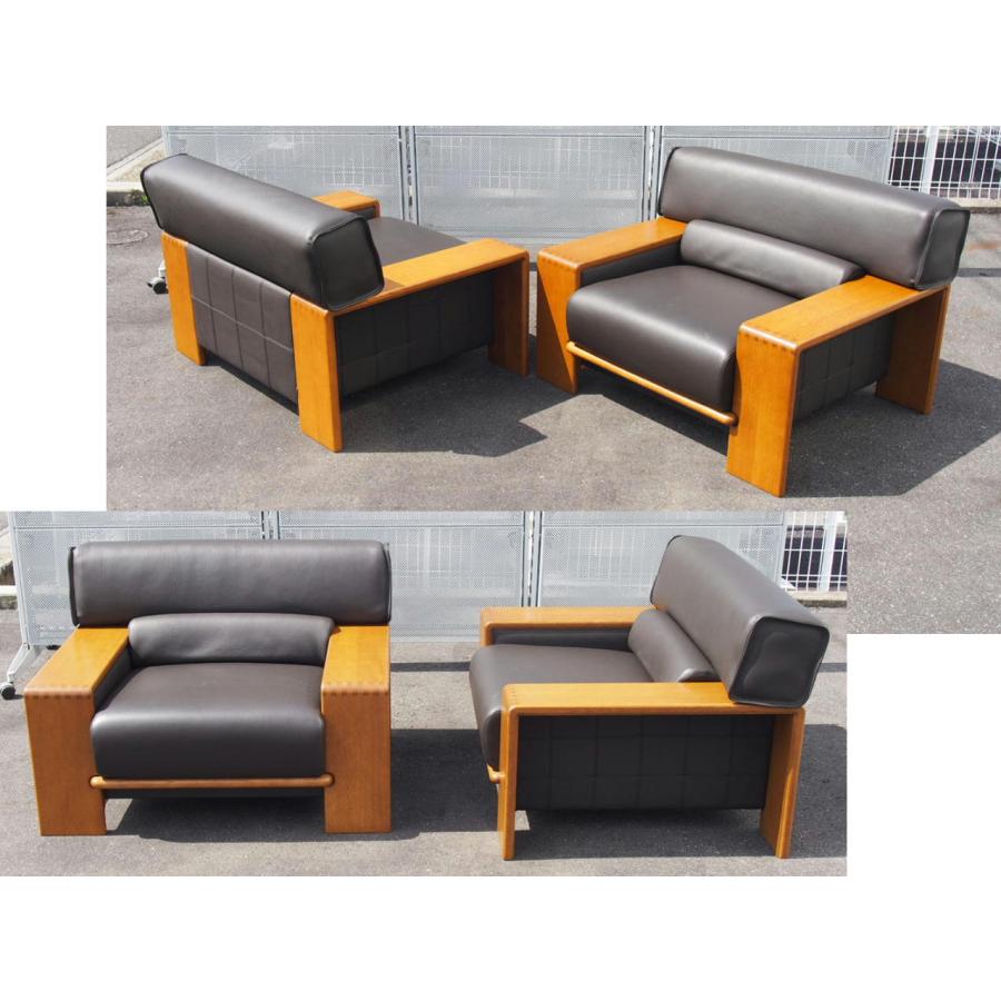 C37　美品　応接セット 6点セット 本革（一部合皮） ソファ カンディハウス ☆ 極上美品 CONDE HOUSE BOLS ボルス 総革張り 高級