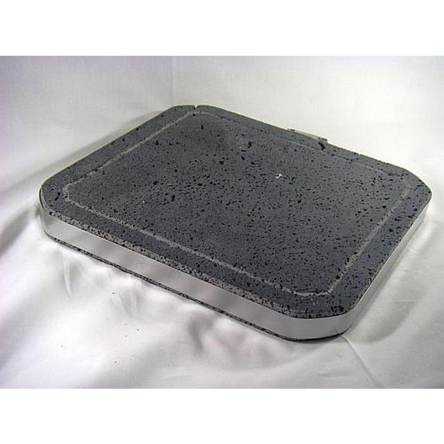 焼肉プレート 煙が出ない 溶岩プレート 直営店に限定 高耐久溝付き 25 25 3ｃｍ厚