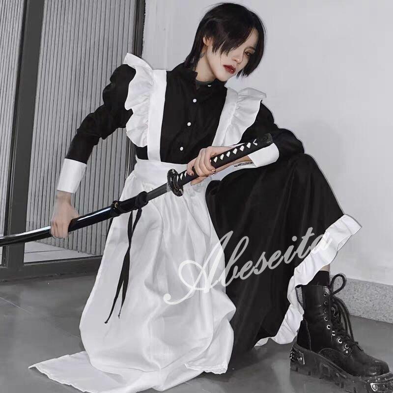 メイド服 ロング コスプレ 衣装 メンズ 男 女 5点セット エプロン 可愛い ロイヤルメイド レディース 制服 喫茶店 ハロウィン 仮装 Pc67b 美保子ショップ 通販 Yahoo ショッピング