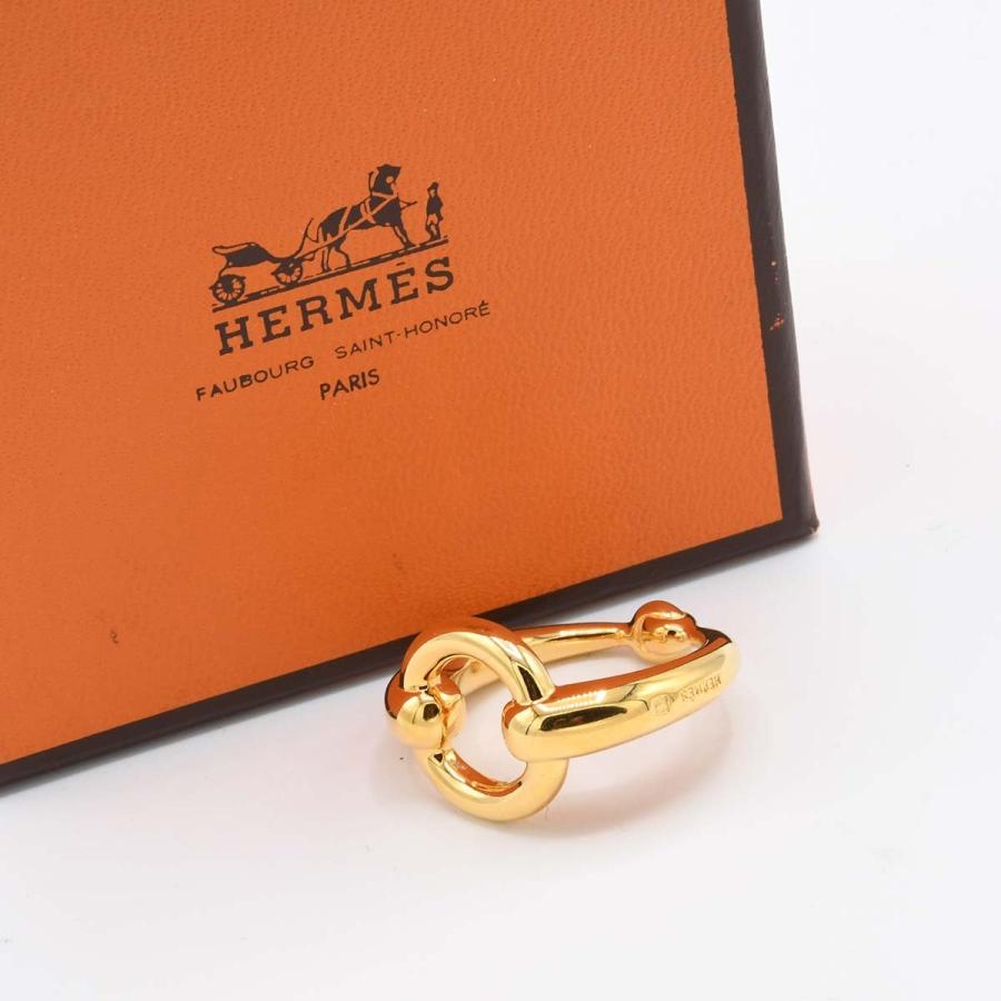 質屋 HERMES エルメス スカーフリング アクセサリー 服飾小物 ゴールド