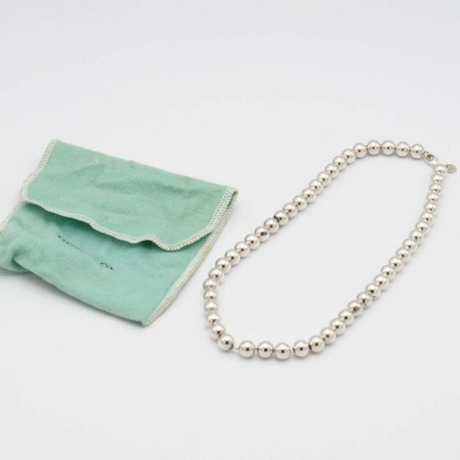 Tiffany & Co. ボールチェーン ネックレス　保存袋付き　最終価格 質屋 TIFFANY＆Co. ティファニー ボールチェーン ネックレス 925